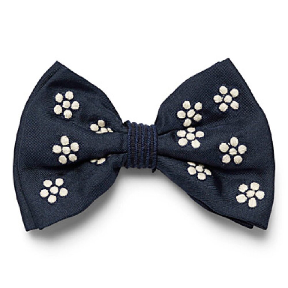 BNWT SS20 JUPE BY JACKIE HAND EMBROIDERED BOW TIE